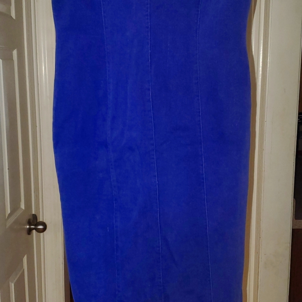 90’s Sleeveless Denim Dress - Picture 4 of 5